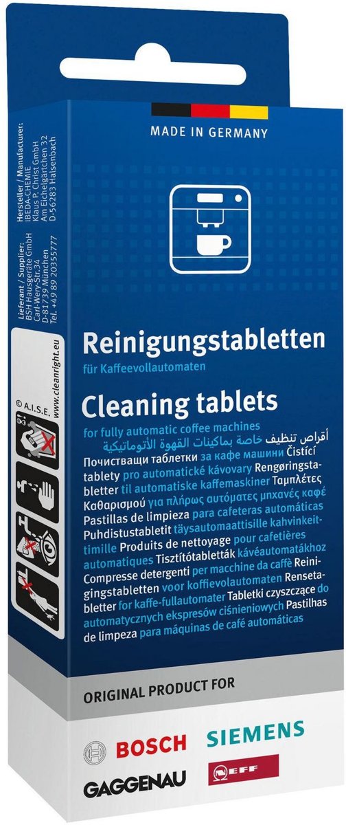 Bosch reinigingstabletten Bosch reinigingstabletten